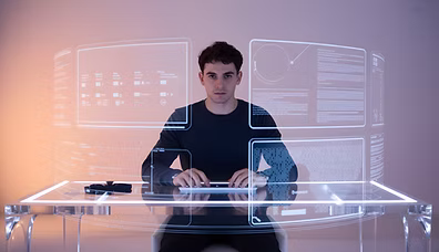 Futuristic Workstation Setup